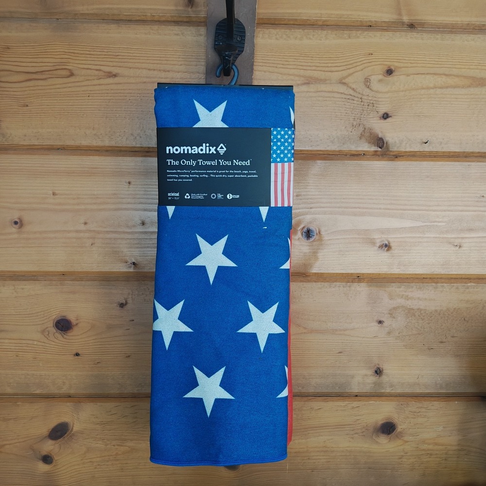 Nomadix Original Towel 2026 American Flag Micro Terry Beach Yoga Super Absorbent
